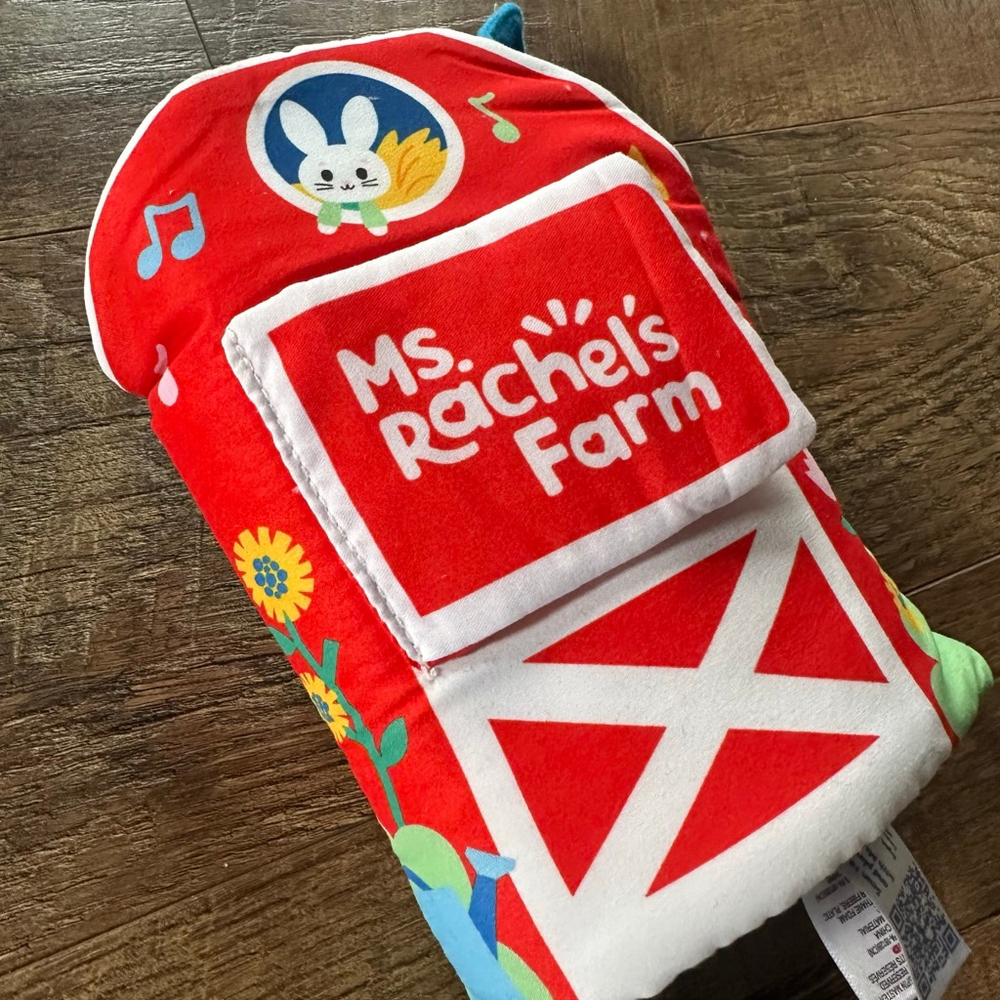 Baby Ms. Rachel Red & White Sensory Learning Farm Toy